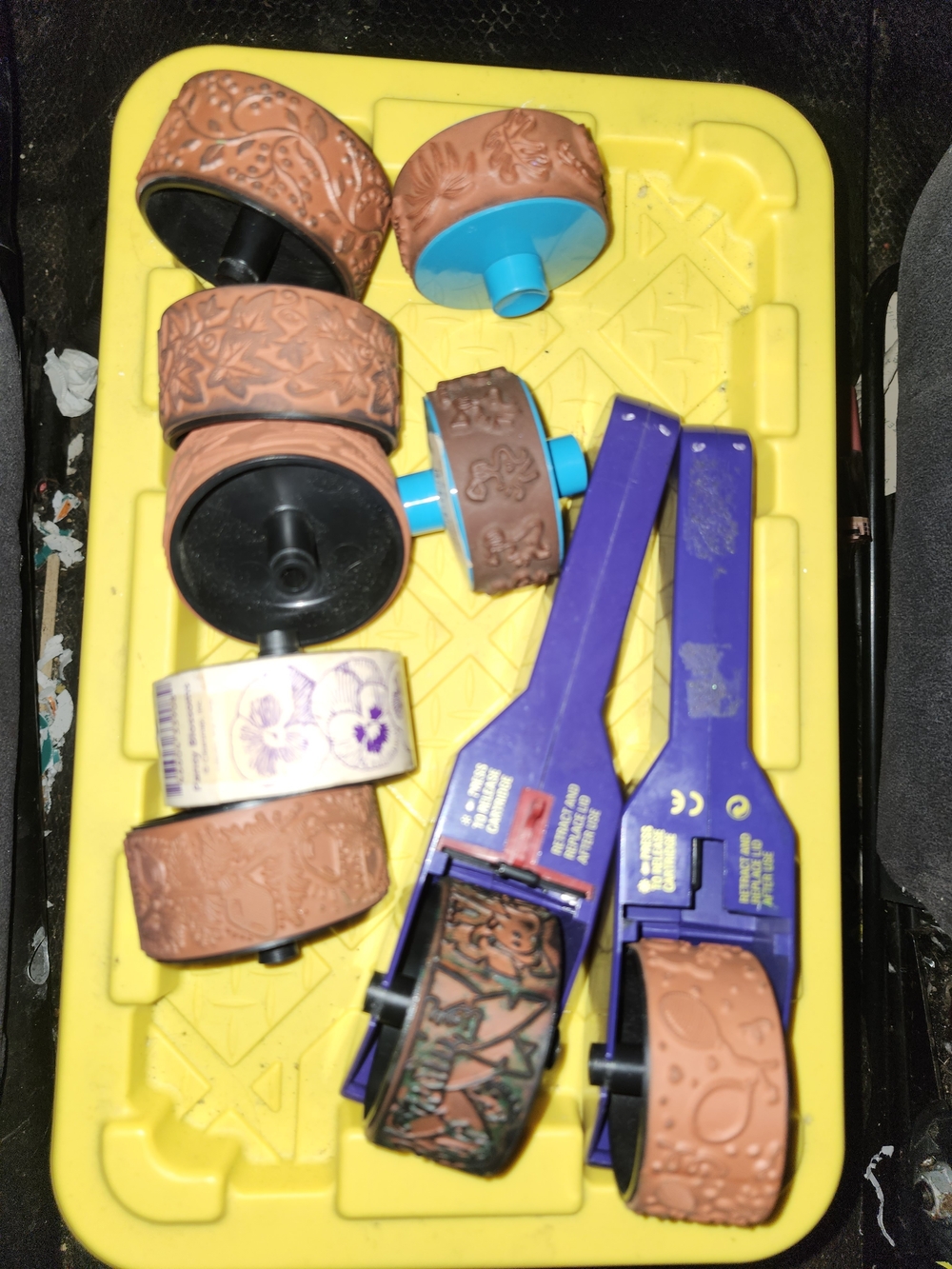 Vintage Roller Stamp System Bundle.